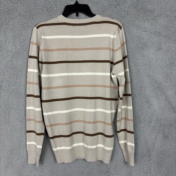 y2k vintage Tamnoon Man Men’s Crewneck Preppy Sweater Medium Striped Classic - Picture 3 of 12